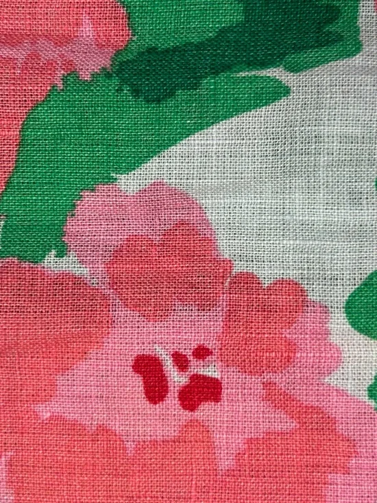 Charter Club Linen Luxury Women’s Pink Floral Sundress Yellow Green Spring L - Picture 7 of 10